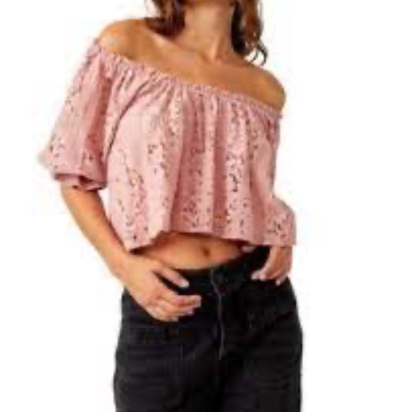 Free People Women's Stacey Convertible Lace Crop Top Small - Picture 2 of 7